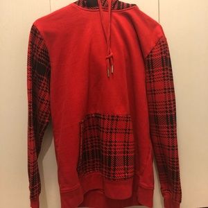 forever 21 men’s red hoodie small